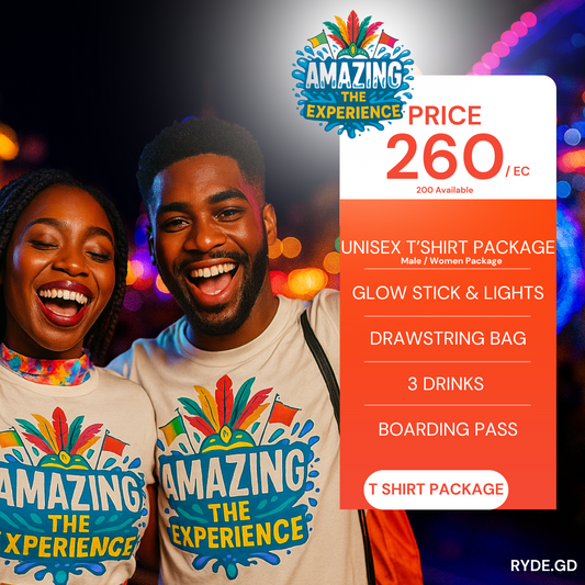 T Shirt Package & Boarding | Amazing The Experience 2025