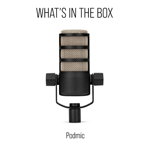 Rode PodMic Cardioid Dynamic Broadcast Microphone, Black