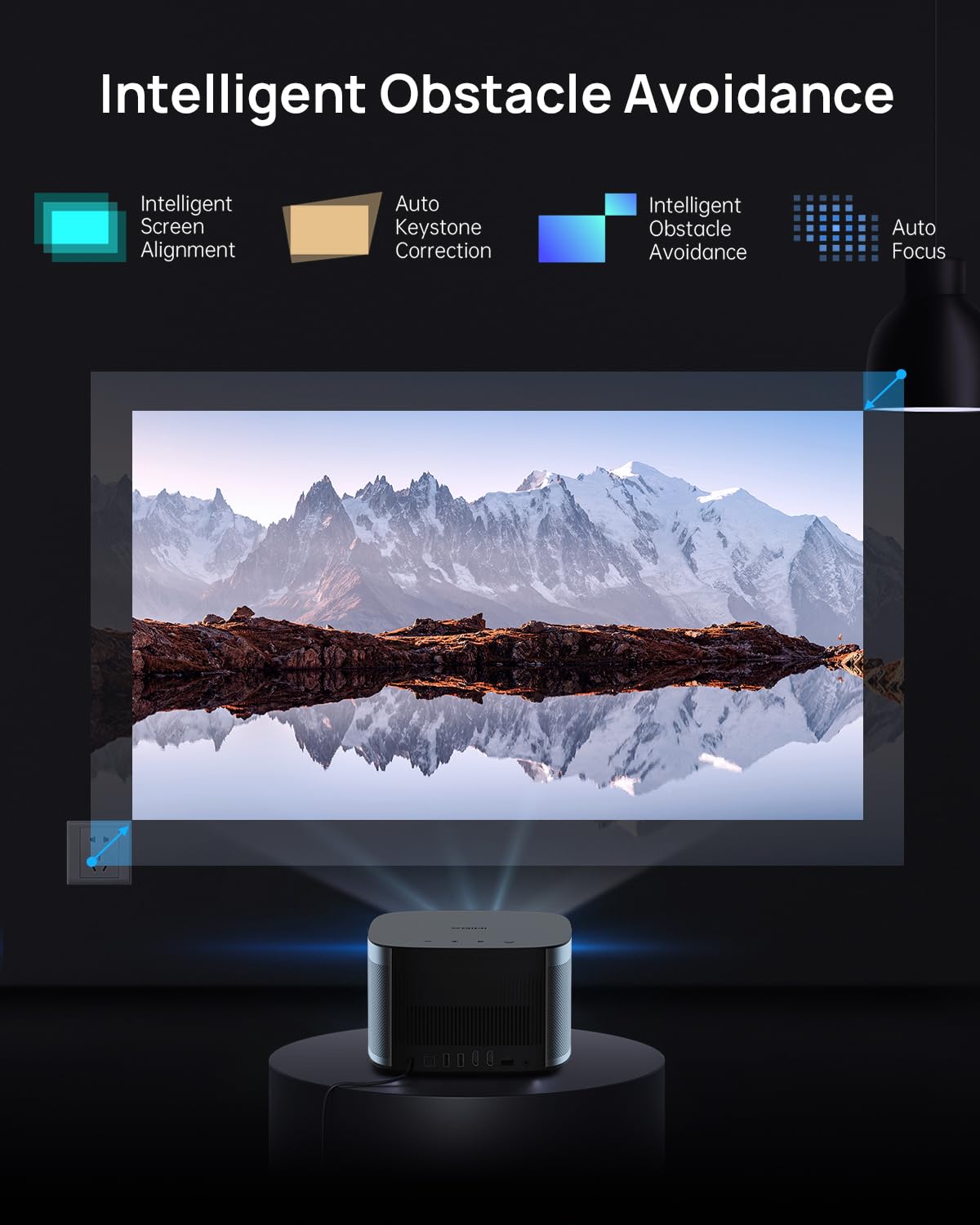 XGIMI HORIZON 1080p FHD Projector 4K Supported Movie Projector,