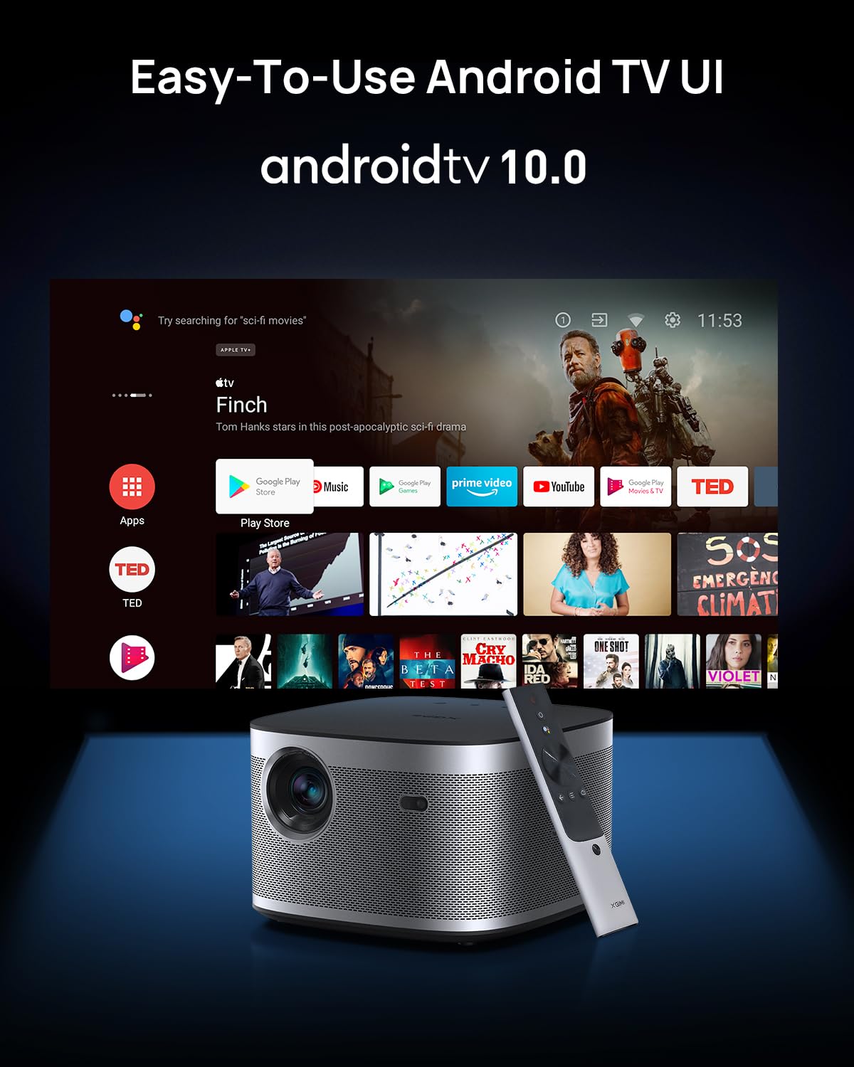 XGIMI HORIZON 1080p FHD Projector 4K Supported Movie Projector,